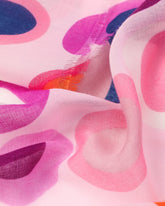lightweight scarf, spotted scarf, fun scarf, shades of pink scarf